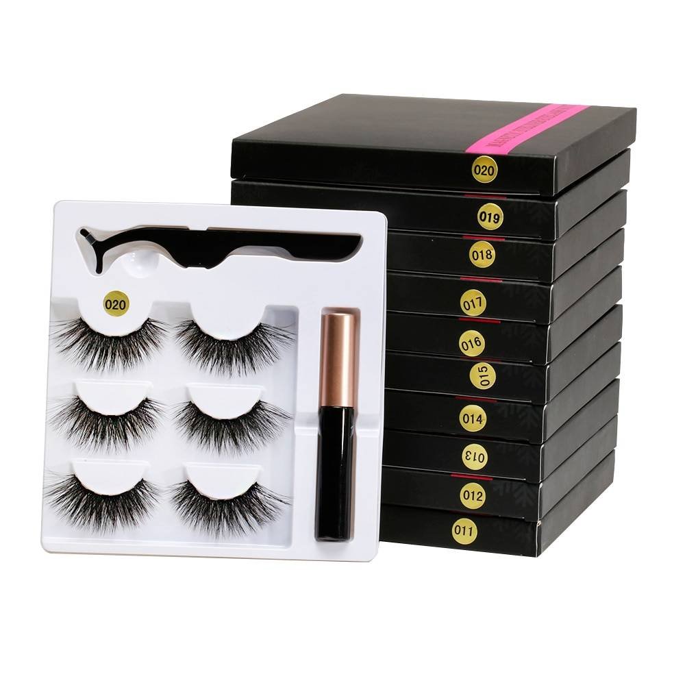 Waterproof Magnetic Eyelashes with Liquid Eyeliner Cuidado, masaje e higiene Personal y Facial Waterproof Magnetic Eyelashes with Liquid Eyeliner Cuidado, masaje e higiene Personal y Facial