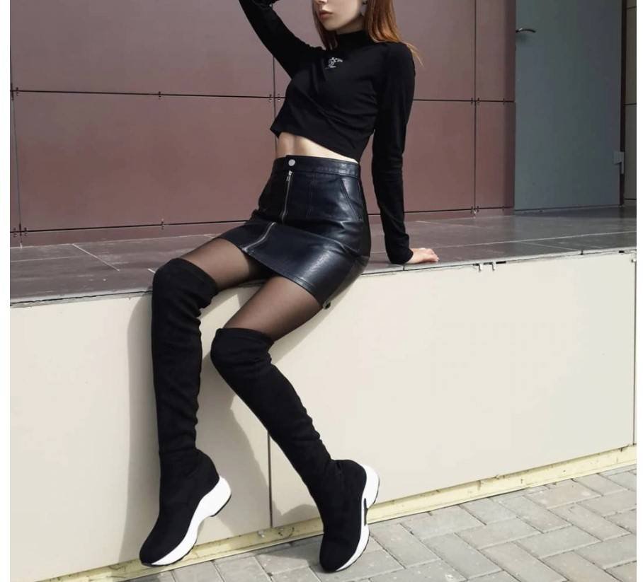 Women’s Sport Chic Style Over the Knee Boots Zapatillas de Mujer Zapatos Women's Sport Chic Style Over the Knee Boots Zapatillas de Mujer Zapatos
