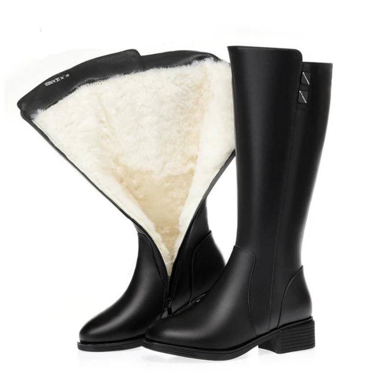 Botas de media pantorrilla de cuero genuino para mujer Botas , zapatos y botines de Mujer Botas de media pantorrilla de cuero genuino para mujer Botas , zapatos y botines de Mujer