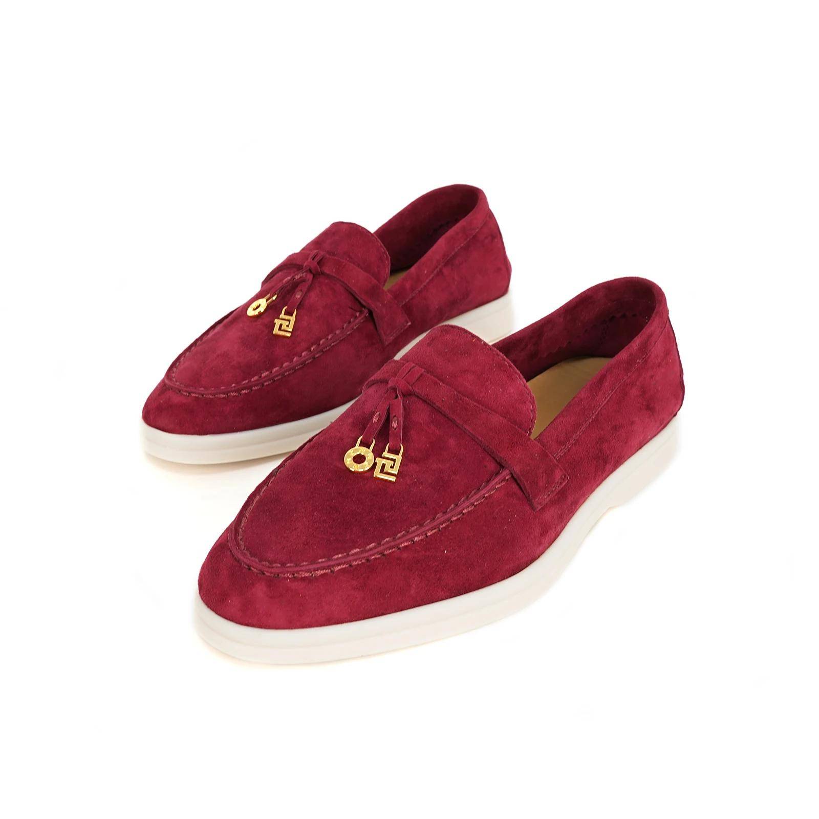 Mocasines Planos de Cuero Genuino para Mujer Botas y Botines de Mujer Mocasines Planos de Cuero Genuino para Mujer Botas y Botines de Mujer