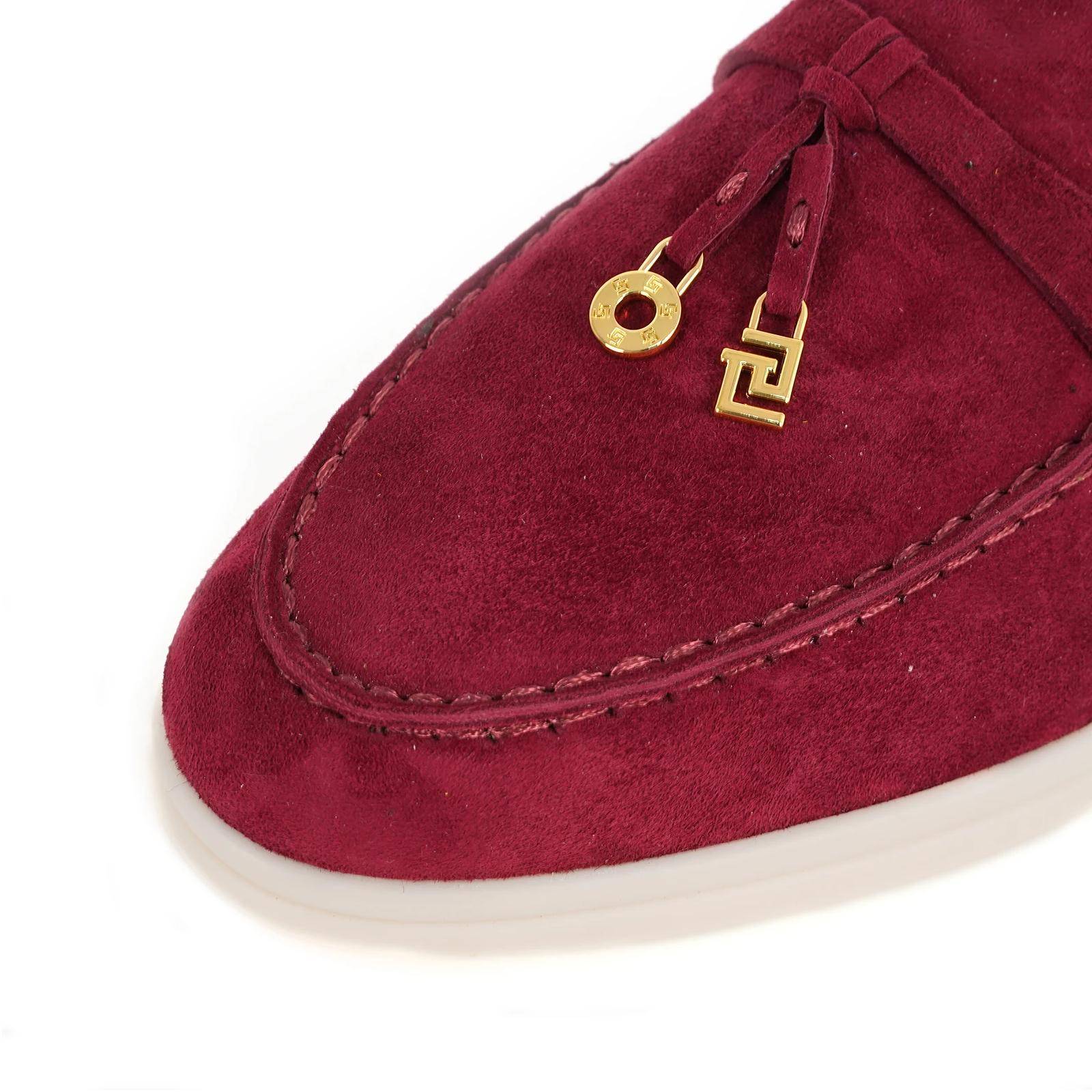 Mocasines Planos de Cuero Genuino para Mujer Botas y Botines de Mujer Mocasines Planos de Cuero Genuino para Mujer Botas y Botines de Mujer