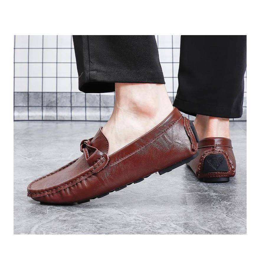 Mocasines de Cuero Partido con Lazo para Hombre Botas y Botines de Hombre Mocasines de Cuero Partido con Lazo para Hombre Botas y Botines de Hombre