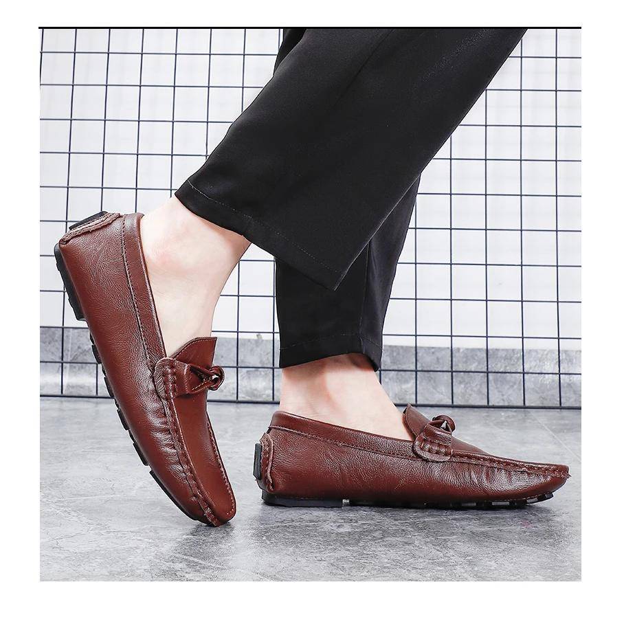 Mocasines de Cuero Partido con Lazo para Hombre Botas y Botines de Hombre Mocasines de Cuero Partido con Lazo para Hombre Botas y Botines de Hombre
