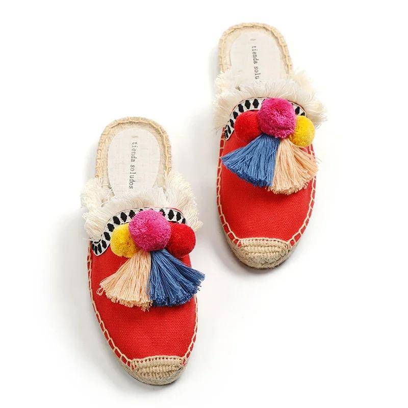 Sandalias Planas de Cáñamo Natural para Mujer Botas y Botines de Mujer Sandalias Planas de Cáñamo Natural para Mujer Botas y Botines de Mujer