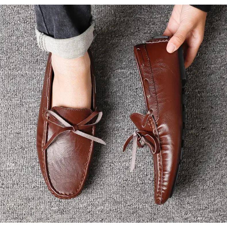 Mocasines de Cuero para Hombre -Primavera-Verano Mocasines de Cuero para Hombre -Primavera-Verano