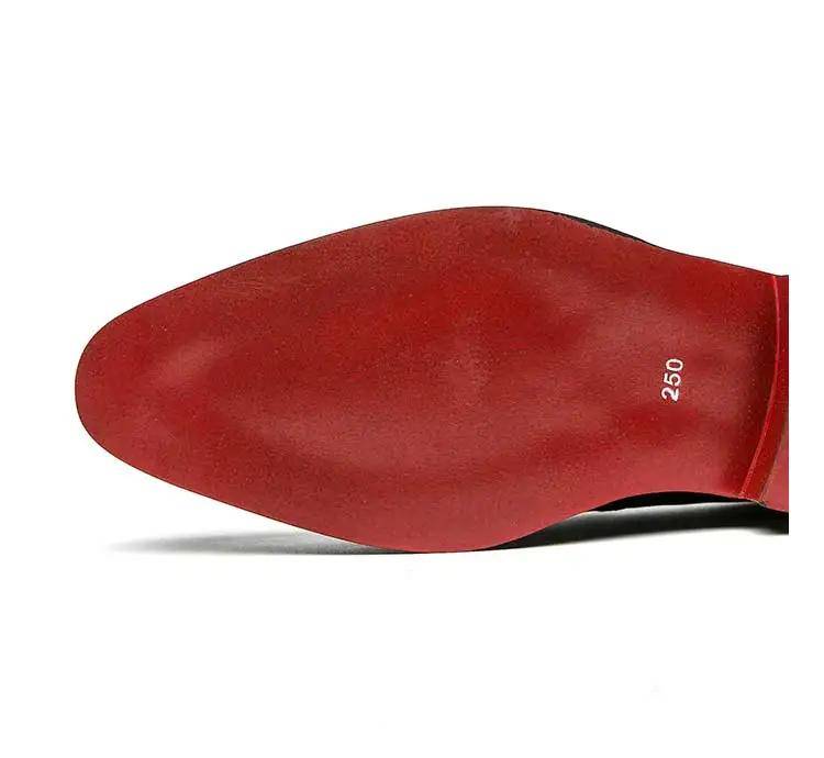 Zapatos de Vestir de Fondo Rojo para Hombre Mocasines Aterciopelados Botas y Botines de Hombre Zapatos de Vestir de Fondo Rojo para Hombre Mocasines Aterciopelados Botas y Botines de Hombre