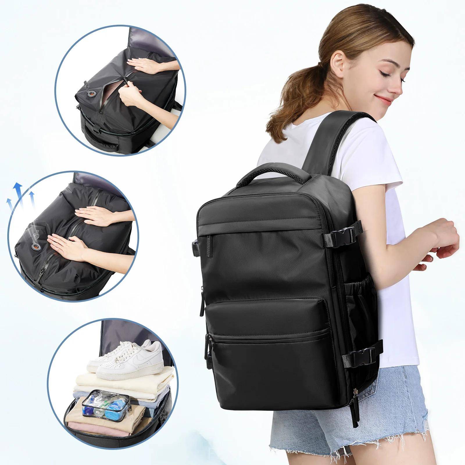Mochila de Vacío Expandible para Viaje y Negocios Mochila Escolar Mochila de Vacío Expandible para Viaje y Negocios Mochila Escolar