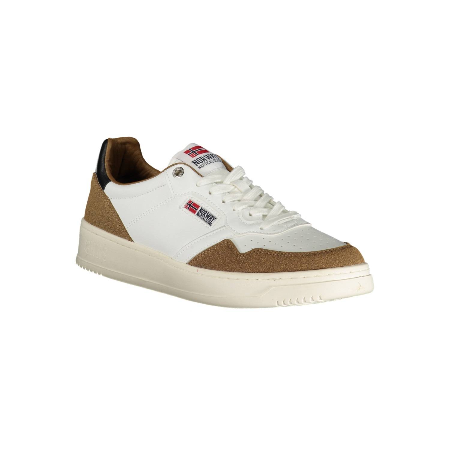 Zapatillas Norway 1963 para Hombre Blancas y Marrones Zapatillas NORWAY 1963 Zapatillas Norway 1963 para Hombre Blancas y Marrones Zapatillas NORWAY 1963